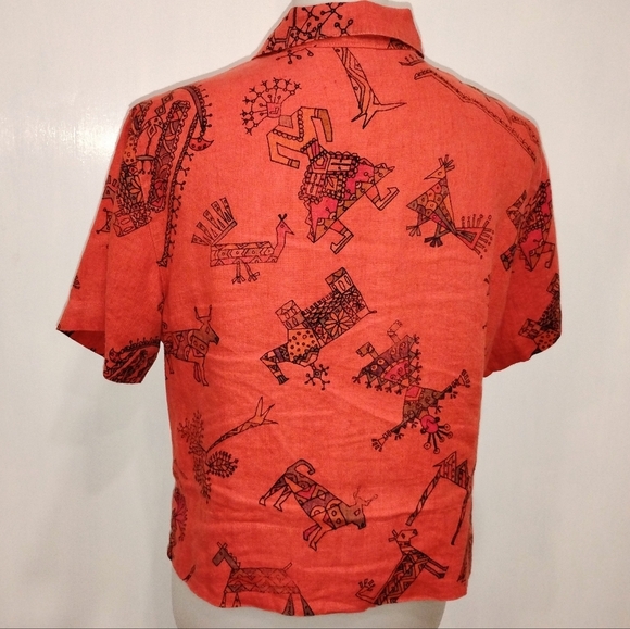 KACHINA LINEN BLOUSE - Picture 4 of 8